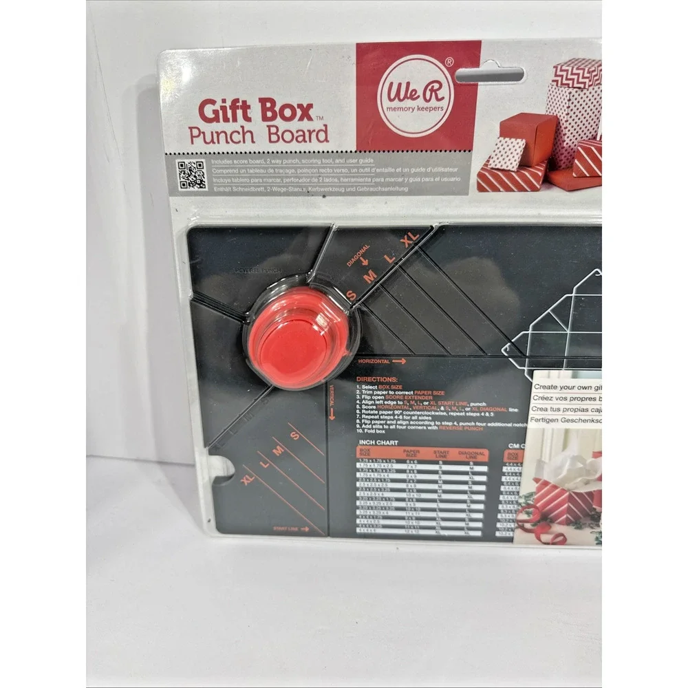 NEW We R Memory Keepers Gift Box Punch Board Creative Gift Wrapping NIP